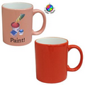 11 Oz. 2 Tone Color of the Year mug (Tangerine Orange/White) Full Color